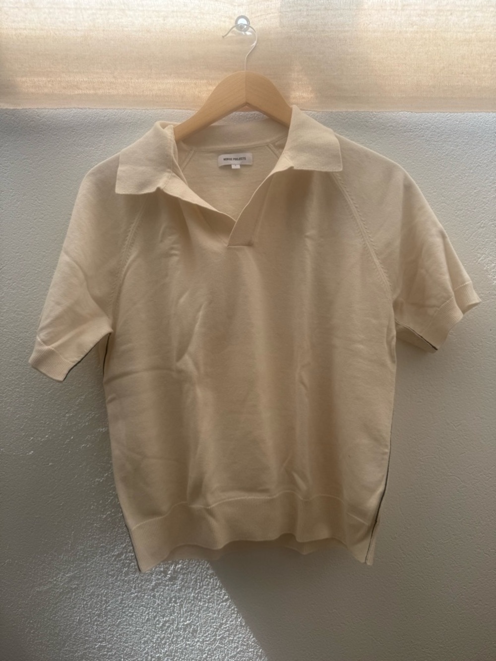 Norse Projects Anu Cotton Linen Polo – Cream | Size S